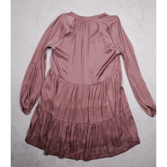 RESET by Jane Mauve Heather Satin Dress Size Small NWOT - Picture 4 of 9